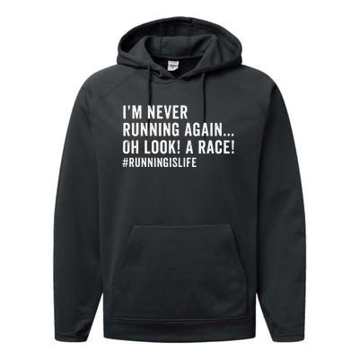 Sloth Running Team We Will Get There When We Get There Run Performance Fleece Hoodie