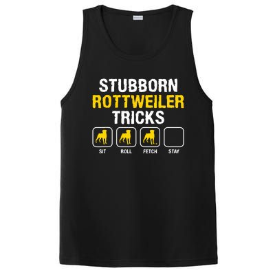 Stubborn Rottweiler Tricks Rottweilers Dog Lover PosiCharge Competitor Tank