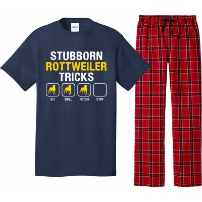 Stubborn Rottweiler Tricks Rottweilers Dog Lover Pajama Set