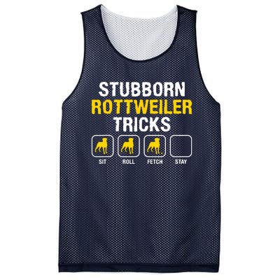 Stubborn Rottweiler Tricks Rottweilers Dog Lover Mesh Reversible Basketball Jersey Tank