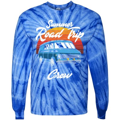 Summer Road Trip Crew Cute Gift Tie-Dye Long Sleeve Shirt