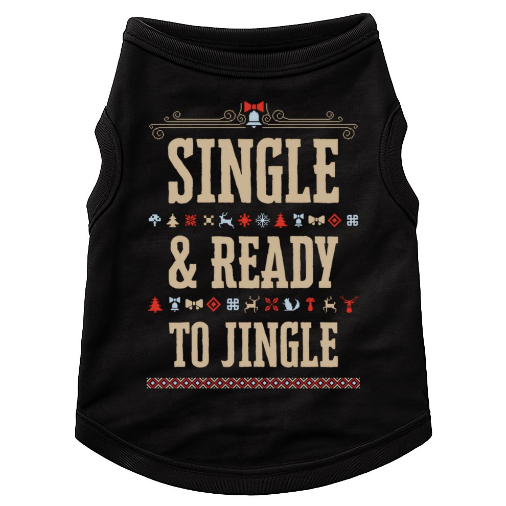 Single & Ready To Jingle Chrismas Doggie Tank