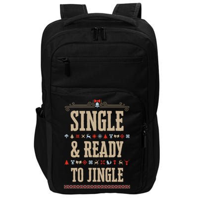 Single & Ready To Jingle Chrismas Impact Tech Backpack
