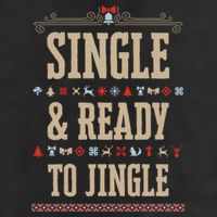 Single & Ready To Jingle Chrismas 11oz C Handle Ceramic Mug