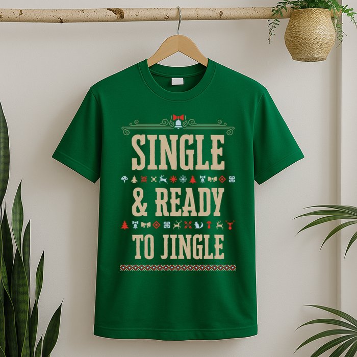 Single & Ready To Jingle Chrismas T-Shirt