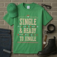 Single & Ready To Jingle Chrismas Tall T-Shirt