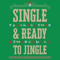 Single & Ready To Jingle Chrismas Button