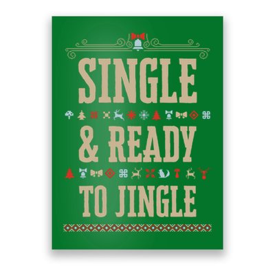 Single & Ready To Jingle Chrismas Poster