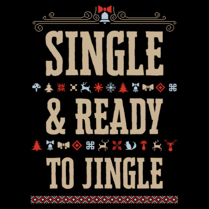 Single & Ready To Jingle Christmas Cooling Performance Crew T-Shirt