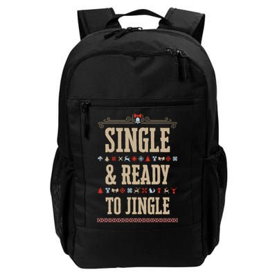 Single & Ready To Jingle Christmas Daily Commute Backpack