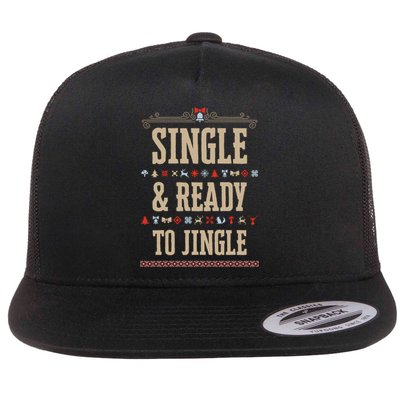 Single & Ready To Jingle Christmas Flatbill Hat