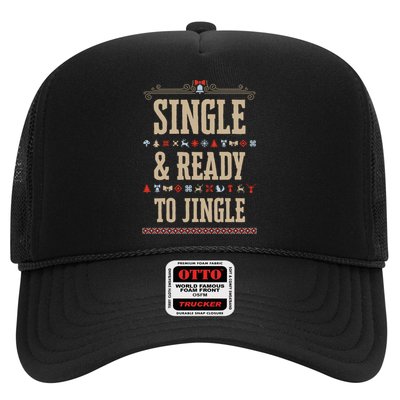 Single & Ready To Jingle Christmas Trucker Hat