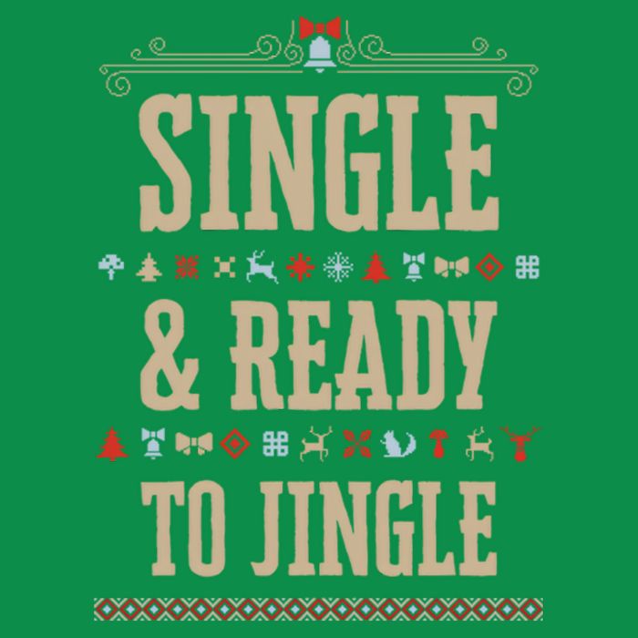 Single & Ready To Jingle Christmas Magnet