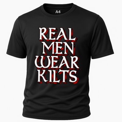 Scottish Red Tartan Plaid Real Wear Kilts Performance Shirt