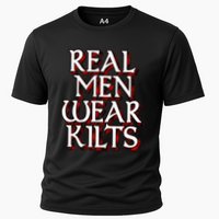 Scottish Red Tartan Plaid Real Wear Kilts Cooling Performance Crew T-Shirt