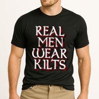 Scottish Red Tartan Plaid Real Wear Kilts Cooling Performance Crew T-Shirt