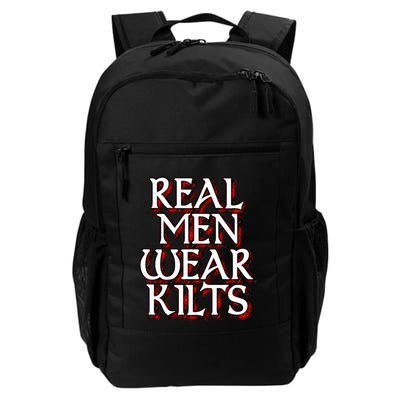 Scottish Red Tartan Plaid Real Wear Kilts Backpack