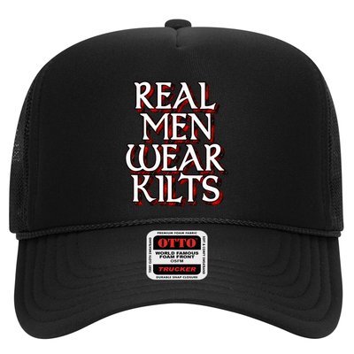 Scottish Red Tartan Plaid Real Wear Kilts Trucker Hat