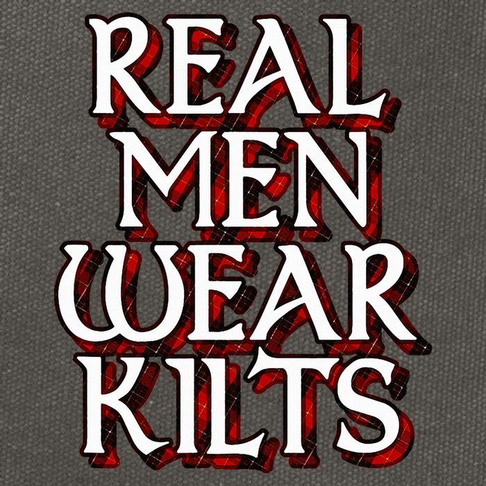 Scottish Red Tartan Plaid Real Wear Kilts Cotton Canvas Backpack
