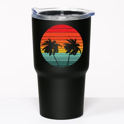 Summer Retro Tropical Sunset Tumbler