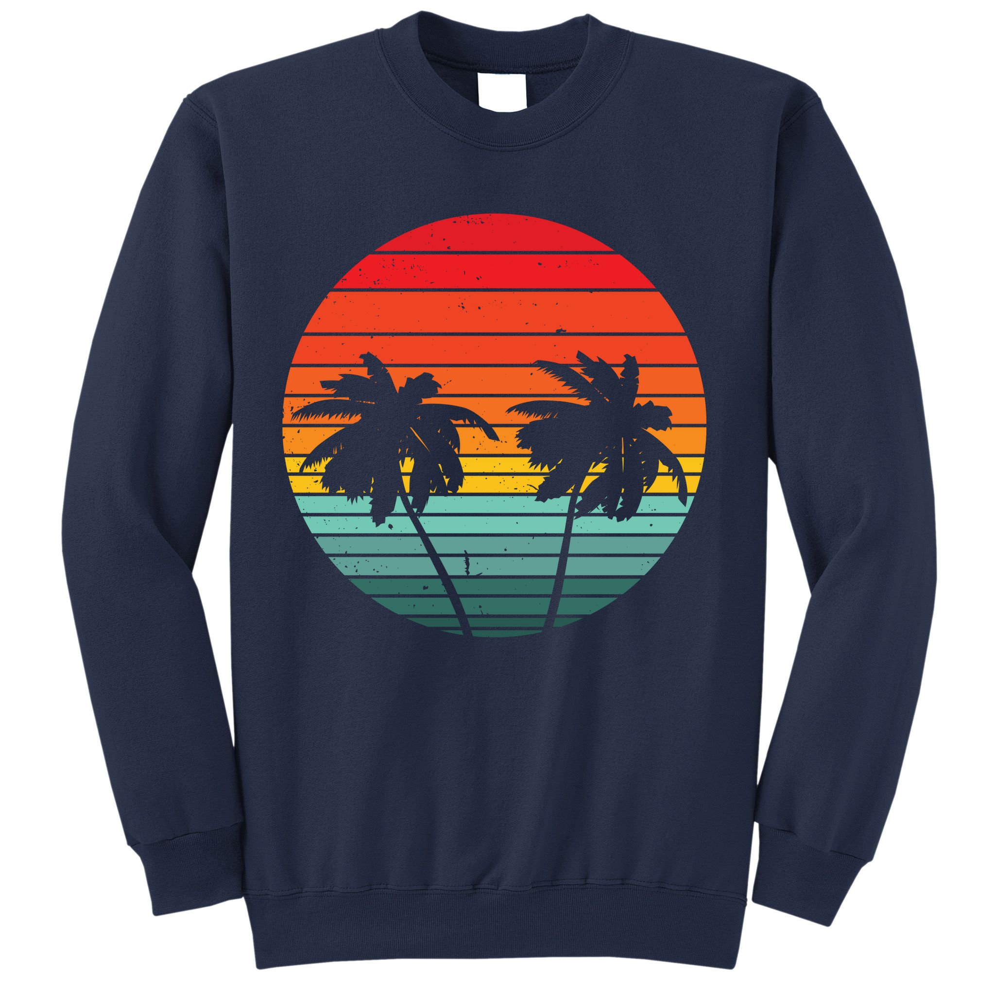 Summer Retro Tropical Sunset Sweatshirt