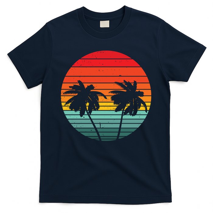 Summer Retro Tropical Sunset T-Shirt