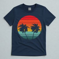 Summer Retro Tropical Sunset T-Shirt
