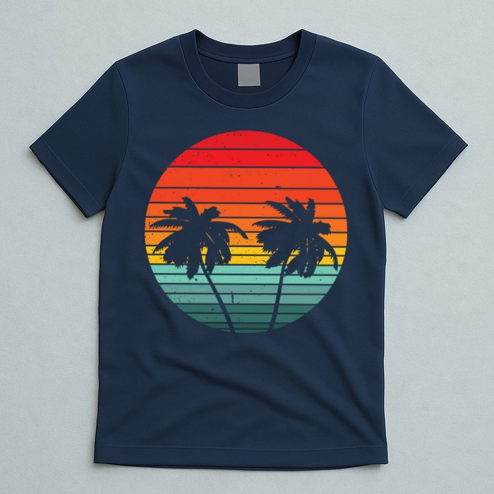 Summer Retro Tropical Sunset T-Shirt
