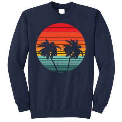 Summer Retro Tropical Sunset Tall Sweatshirt