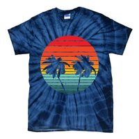 Summer Retro Tropical Sunset Tie-Dye T-Shirt