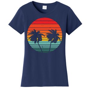 Summer Retro Tropical Sunset Women's T-Shirt