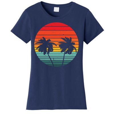 Summer Retro Tropical Sunset Women's T-Shirt