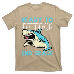 Shark Ready To Attack 2nd Grade Second First Day Of School T-Shirt