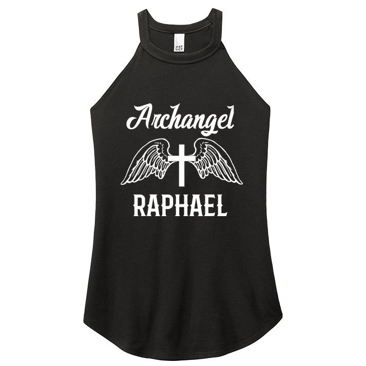 Saint Raphael The Archangel Traditional Catholic Prayer Women's Perfect Tri Rocker Tank
