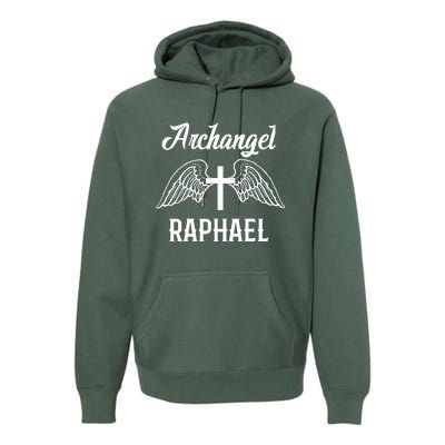 Saint Raphael The Archangel Traditional Catholic Prayer Premium Hoodie