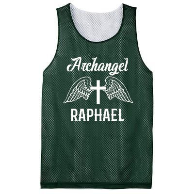 Saint Raphael The Archangel Traditional Catholic Prayer Mesh Reversible Basketball Jersey Tank