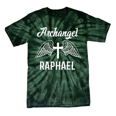 Saint Raphael The Archangel Traditional Catholic Prayer Tie-Dye T-Shirt