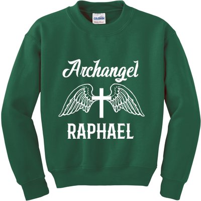 Saint Raphael The Archangel Traditional Catholic Prayer Kids Sweatshirt