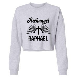 Saint Raphael The Archangel Traditional Catholic Prayer Cropped Pullover Crew