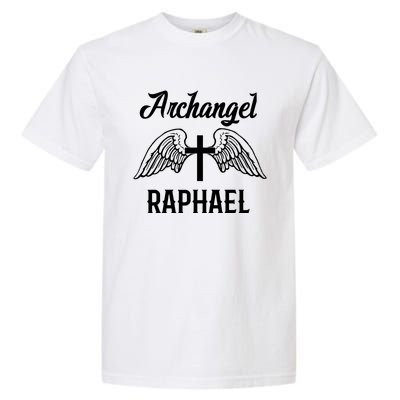 Saint Raphael The Archangel Traditional Catholic Prayer Garment-Dyed Heavyweight T-Shirt