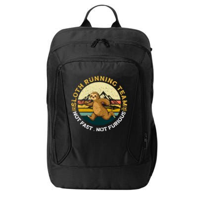 Sloth Running Team Not Fast Not Furious Gift City Backpack