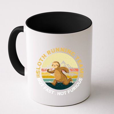 Sloth Running Team Not Fast Not Furious Gift Coffee Mug