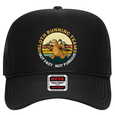 Sloth Running Team Not Fast Not Furious Gift Trucker Hat