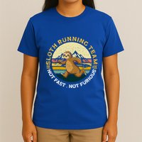 Sloth Running Team Not Fast Not Furious Gift T-Shirt