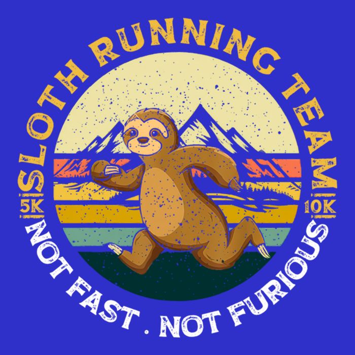 Sloth Running Team Not Fast Not Furious Gift T-Shirt