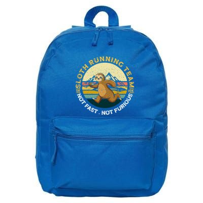 Sloth Running Team Not Fast Not Furious Gift 16 in Basic Backpack