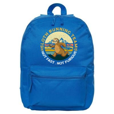 Sloth Running Team Not Fast Not Furious Gift 16 in Basic Backpack