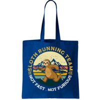 Sloth Running Team Not Fast Not Furious Gift Tote Bag