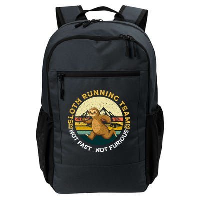 Sloth Running Team Not Fast Not Furious Gift Daily Commute Backpack