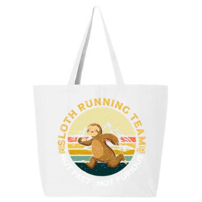 Sloth Running Team Not Fast Not Furious Gift 25L Jumbo Tote